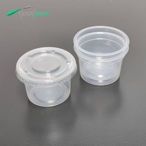 Dùng một lần 4 oz trong suốt thực phẩm-lớp PP nhựa gia vị nước sốt cup bao bì thực phẩm <span class=keywords><strong>container</strong></span> - Product Image 3