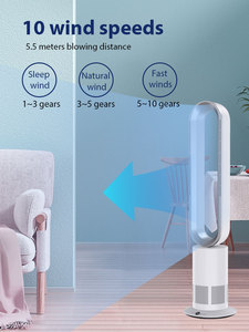 Refroidisseur électrique debout puissant portable vent fort télécommande numérique moteur <span class=keywords><strong>ventilateur</strong></span> de ventilation à <span class=keywords><strong>pied</strong></span> sans lame - Product Image 4