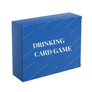 ホットセールフルデザイントランプ酔っぱらいパーティーカスタムメイド大人が箱でカードゲームを飲む