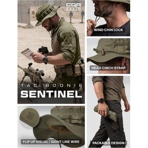 Sombrero táctico personalizado para hombre, transpirable, de malla, tipo bucket, para caza, senderismo, pesca y actividades al aire libre. - Product Image 6
