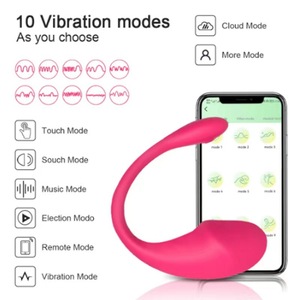Uovo Vibrante Controllato da <span class=keywords><strong>App</strong></span>, Vibratore Punto G Ricaricabile in Silicone, 10 Modalità, Telecomando Wireless, Giocattolo Sessuale per Donne - Product Image 4