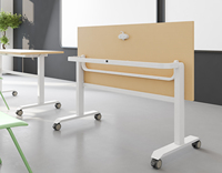 OMNI Pied pliant haute capacité avec roulettes, mobilier commercial portable pliable