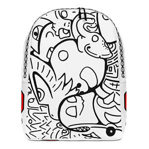 Cómics IW # Mochila Minimalista para Portátil 27, Bolsa de Viaje con Diseño de Dibujos Animados - Product Image 1