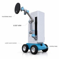 Robot de plâtrage automatique à 6 axes en acier inoxydable avec moteur et boîte de vitesses 110V-230V pour la construction