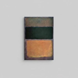 Modern Art Deco Abstract Canvas Print Earth Tone Serenity <b>Wrapped</b> Canvas Panel Hanging - Product Image 2