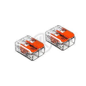 MANKUN 221-412 Copper Contact <b>Wire</b> Connector with PC Housing for <b>Wire</b> Connections Max 4mm 2-<b>Wire</b> Transparent 500V Rated - Product Image 2