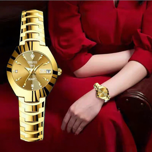 Reloj de Pulsera para Mujer <span class=keywords><strong>Oruss</strong></span> 005, Pequeño, Dorado, Redondo, Sencillo, Moderno, Vintage, Resistente al Agua, de Cuarzo - Product Image 1