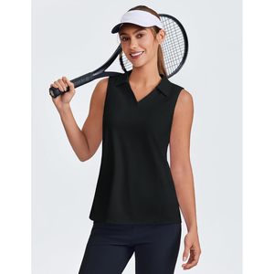 FOXA Polo de golf sans manches pour femme, col en V, séchage rapide, UPF 50+, haut de performance pour le tennis, le pickleball et la course à pied - Product Image 6