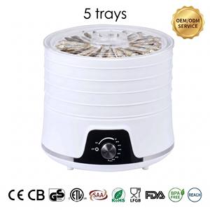 Deshidratador <span class=keywords><strong>de</strong></span> <span class=keywords><strong>Alimentos</strong></span> Mecánico <span class=keywords><strong>de</strong></span> 5 Bandejas Apilables, Libre <span class=keywords><strong>de</strong></span> BPA, con Perilla, Acero Inoxidable, Bajo Nivel <span class=keywords><strong>de</strong></span> Ruido, Tapa Transparente, Certificaciones CE, CB, ETL, SAA - Product Image 4