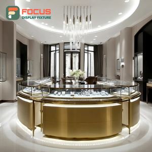 Modern Jewelry Store Display Furniture Tempered Glass Panel Jewelry Shop Jewelry Cabinet - Product Image 3