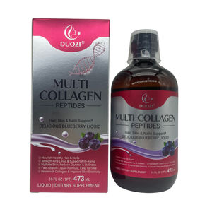DUOZI Multi Collagen Peptides Liquide Myrtille 16 FL OZ 473 ML Complément Alimentaire pour Cheveux, Peau et Ongles - Product Image 2