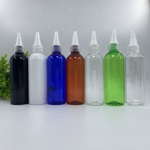 Hot Sale 1oz 2oz 100ml 4oz 200ml 8oz 500ml Plastic PET Pointed Hair Oil Nozzle Clear <b>Squeeze</b> <b>Bottles</b> With Twist Caps - Product Image 6