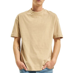 Camiseta de Lujo de Corte Holgado, Fabricación Personalizada, Camiseta Oversize de Algodón, Unisex, de Alta Calidad, Lisa, Gruesa, para Hombre - Product Image 1