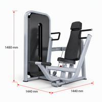 Machine d'exercice de musculation pectorale large DINGJIAN en métal pour usage commercial en salle de sport – Vente en gros