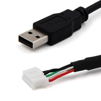 Cable USB 2.0 Macho a Conector JST de 5 Pines, 4 Pines XH, Paso de 2.54 mm, Cable de Conexión de 0.5 m