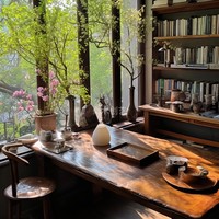 Table à thé multifonctionnelle en bois massif de style zen chinois moderne, combinaison bureau et table à thé, mobilier pour la maison, le bureau et le salon