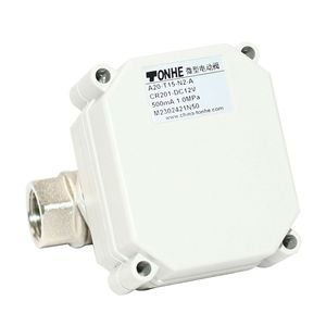 TONHE <b>Miniature</b> Electric Ball Valve DN10 Threaded Copper 1.0MPa For Water Air - Product Image 4