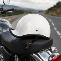 Casque de moto vintage à visière ouverte, personnalisé avec logo, vente en gros d'usine, design sur mesure pour hommes et femmes