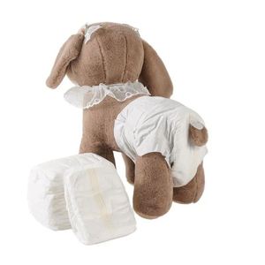 Couche jetable pour chien mâle avec protection anti-fuite en film PE et conception respirante - Product Image 1