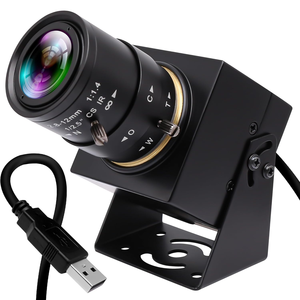 ELP 1200P全球快门变焦镜头CS 2.8-12毫米高速90fps 4X光学变焦USB相机，用于高速运动捕捉 - Product Image 1