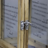 Cadeau funéraire réfléchi de sympathie suspendu lanterne commémorative en bois pour bougie LED sans flamme