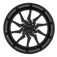 Jantes de camion forgées noires personnalisées à profil profond SL 30X14 26X10 28X12 26X16 avec 6X139.7 8X170 pour Chevy Silverado 1500 Ford F250