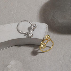 แหวนแต่งงานแหวนหมั้นแบบมินิมอลเครื่องประดับแฟชั่นสำหรับผู้หญิงแหวนหมั้นแบบเปิดเป็น YH433เคลือบเงาสูงสำหรับเด็กผู้หญิง - Product Image 3