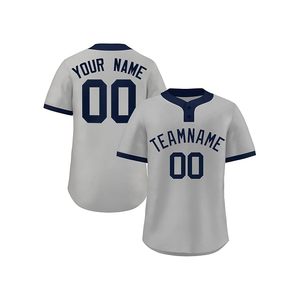 Harga terbaik disesuaikan Logo pakaian olahraga sublimasi 100% kain poliester Jersey bisbol - Product Image 1