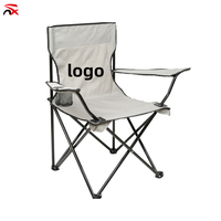 Chaise d'extérieur pliante de haute qualité Country Flag Design Grands accoudoirs et petit dossier monobloc pour la détente