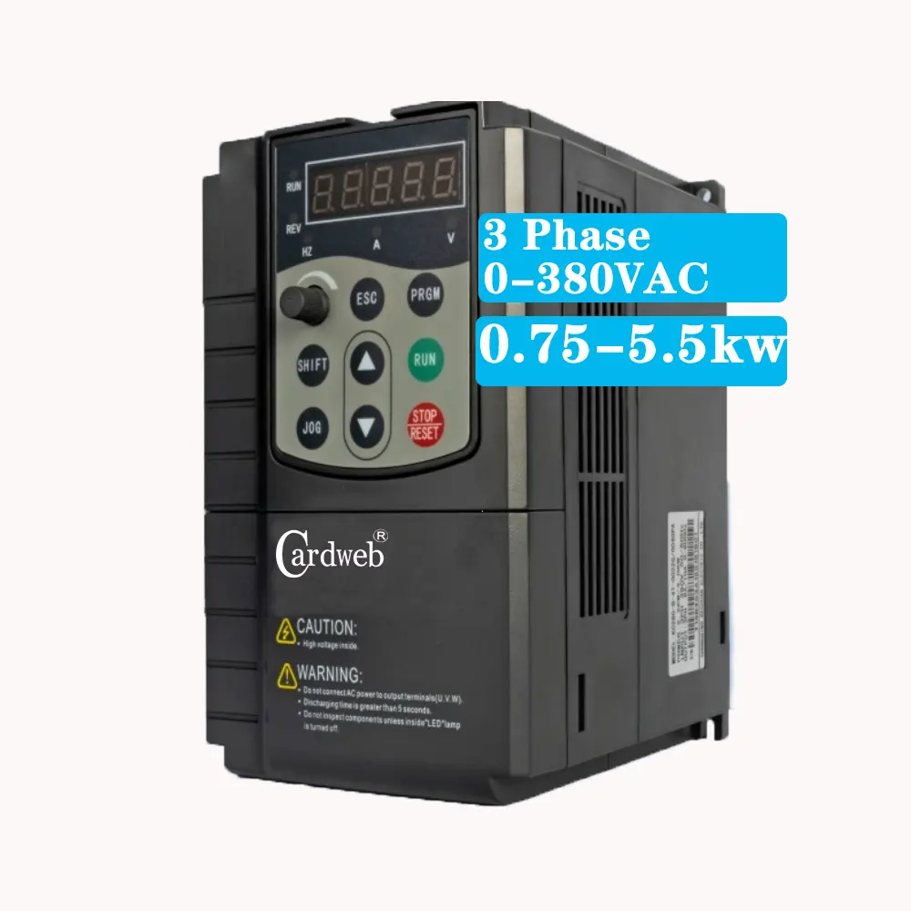 High Quality Solar Pump Variable Frequency Drive 1kw 2kw Frequency Converter 220v 60hz To 220v 50hz 3 Phase Frequency Converter