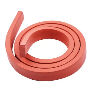 Various Oem Extruded Profiles Silicone Rubber Seal Strip For Glass Door Window Gaps