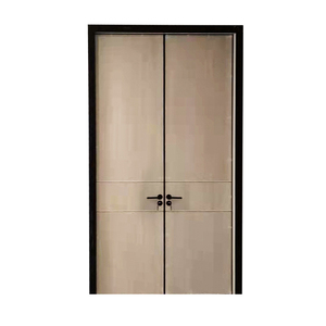 Commercial Residential Teakwood Wooden Solid Wood Interior French Teak Wood Double Leaf Panel <strong>Door</strong> Plain <strong>Design</strong> Interior <strong>Sunmica</strong> - Product Image 1