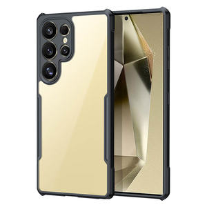 Alta calidad <span class=keywords><strong>4</strong></span> esquinas Anti caída negro TPU parachoques claro acrílico duro transparente teléfono caso para Samsung Galaxy S25 Ultra Plus - Product Image 5