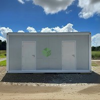 Maison conteneur en acier mobile de luxe de 40 pieds, détachable, pour une vie de villa, avec un design contemporain et une chambre préfabriquée