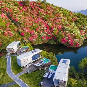 Zhentai Without Installation Luxury Modern Prefab Tiny House For Prefabricated Resort Villa