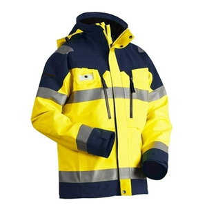 Hbc ad alta visibilità Vanda giacca impermeabile da esterno abiti da <span class=keywords><strong>lavoro</strong></span> di sicurezza con fodera staccabile giacca riflettente di sicurezza stradale - Product Image 5