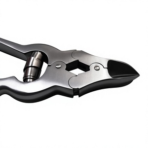 Coupe-ongles à pointe droite en acier inoxydable à haute teneur en carbone, professionnel, à large ouverture, classique, pour ongles en cantilever - Product Image 2
