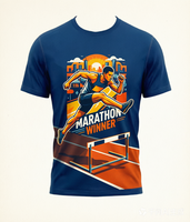 T-shirt personnalisé avec logo OEM pour hommes, vente en gros, polyester et élasthanne, t-shirt de course à séchage rapide, t-shirt de sport, t-shirt par sublimation