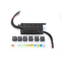 Boîtier de relais de fusibles automobile 12V WH 11 voies avec faisceau de câblage complet pour véhicules électriques (VE) et contrôle électrique
