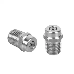 1/4 High Pressure Washer Accessories Stainless Steel Spray Nozzle Tip 0/15/25/40 Degree For Undercarriage Surface Cleaner