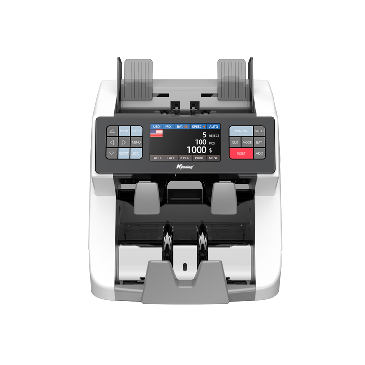 NX-950 トップローディング式デュアルCIS多通貨対応紙幣計数機（混合額