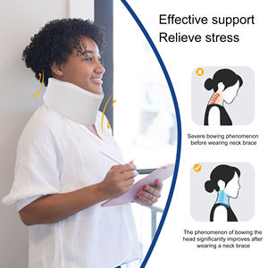 Kerah serviks ortopedi lembut yang dapat diatur kerah penopang leher kerah busa penopang leher kerah tengkuk - Product Image 3