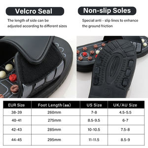 Zapatillas de masaje para pies, reflexología de pies, terapia de acupuntura, masajeador, zapatos de piedra para caminar, masajeador de adoquines de acupuntura - Product Image 5