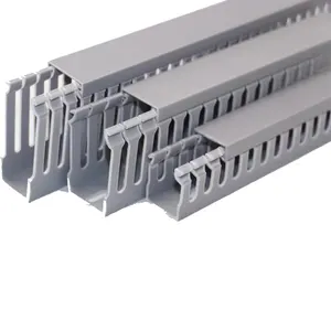 China manufactory 40x25 pvc trunking pvc trunking accessories electrical pvc trunking