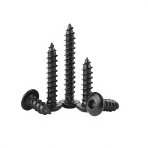 Factory Direct Carbon Steel Wood Screws Black Nickel Plated Class 4.8 6.8 Drywall Screws for Construction Use - Product Image 1