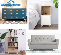 Pieds de meubles modernes en métal pour canapé, armoire, commode, table basse, plan de travail, étagères, lit