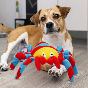 Stokta fabrika Pet ürünleri sıcak satış köpek gıcırtılı Chew oyuncak örümcek peluş ve lateks oyuncak düşük adedi köpek yıkılmaz oyuncak - Product Image 3