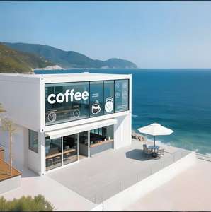 Cafés côtiers en acier à base de conteneurs pour espaces de <span class=keywords><strong>café</strong></span> au détail modulaires multi-scènes bureau maison cuisine parc salle de bain villa - Product Image 3