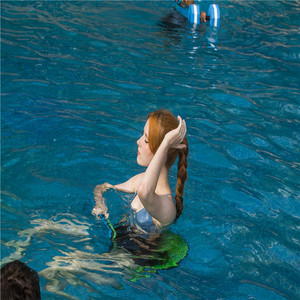 Sillín de piscina de 89x42x3,3 cm, dispositivo de flotación acuática, flotador de agua para Fitness, Kickboard - Product Image 5