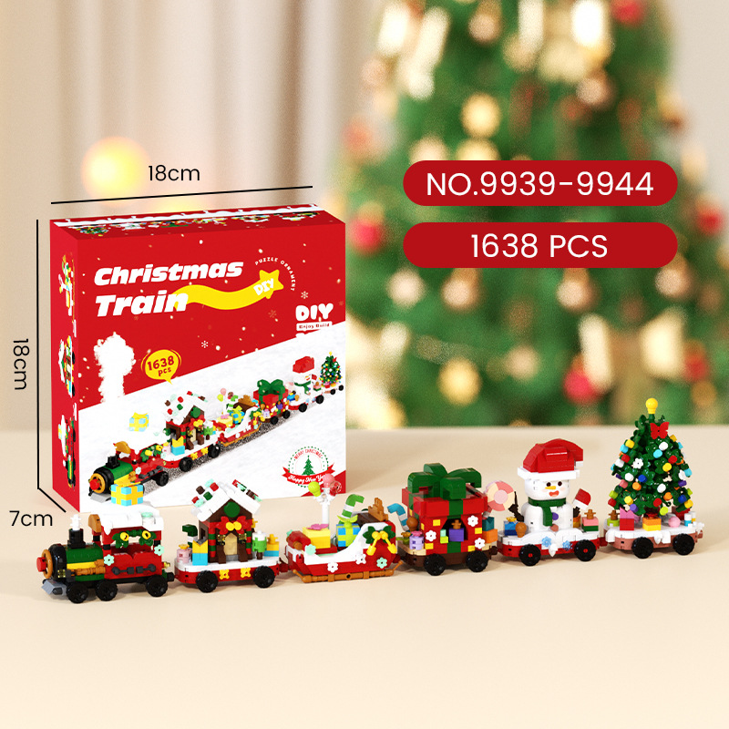Christmas train set 1638pcs